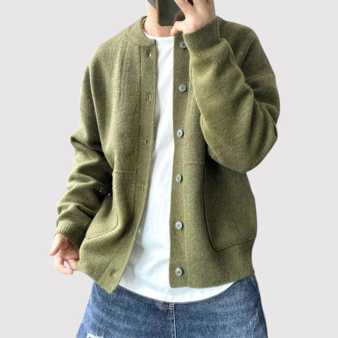 Markus Berlin Herren Strickjacke, Vorderansicht