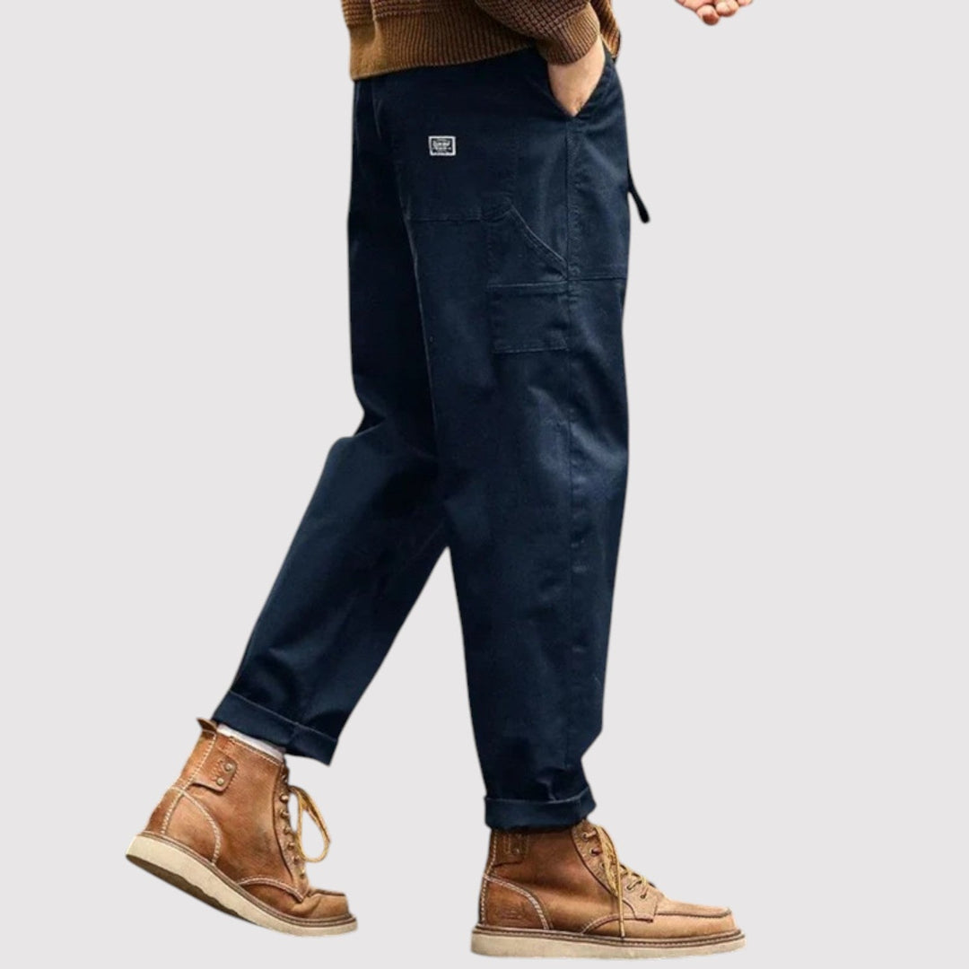 Markus Berlin Herren Cargohose in gerader Silhouette, Vorderansicht