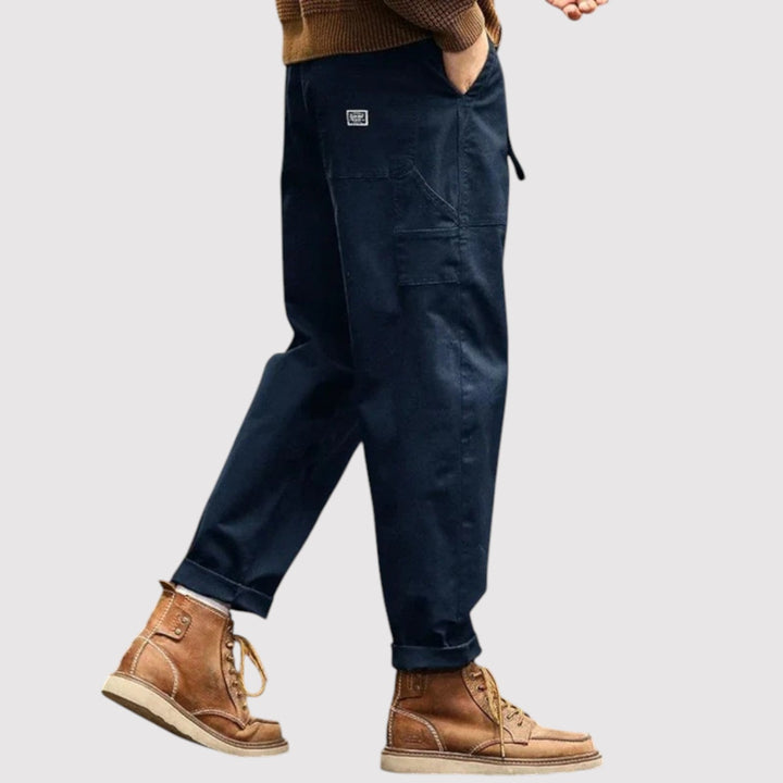 Markus Berlin Herren Cargohose in gerader Silhouette, Vorderansicht