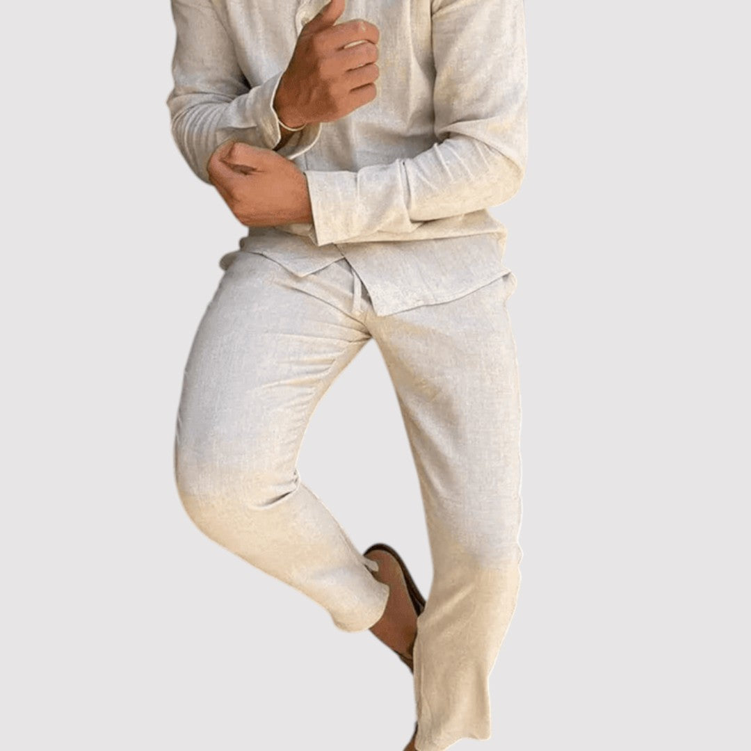 Markus Berlin Herren Set aus Hemd und Hose, Vorderansicht