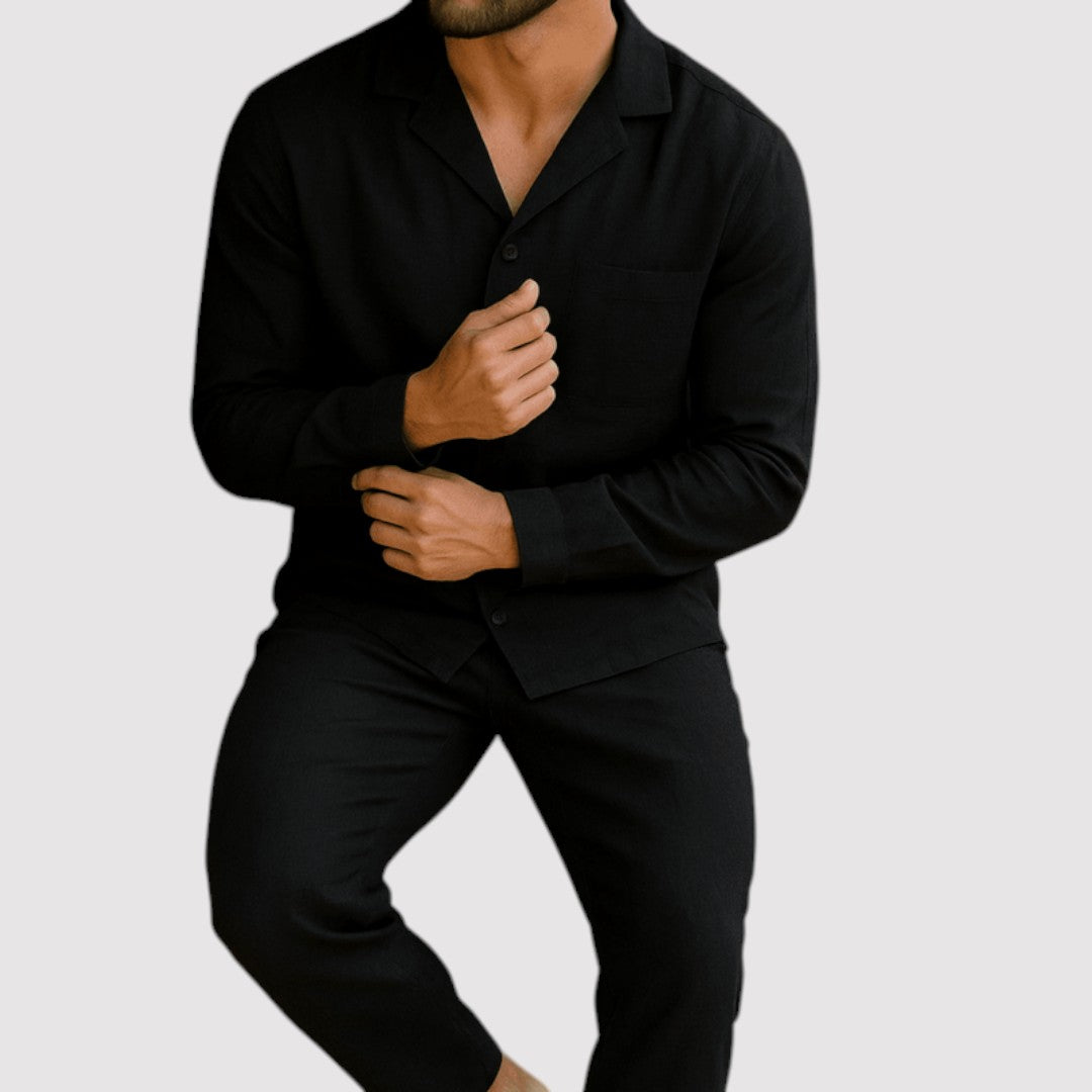 Markus Berlin Herren Set aus Hemd und Hose, Vorderansicht