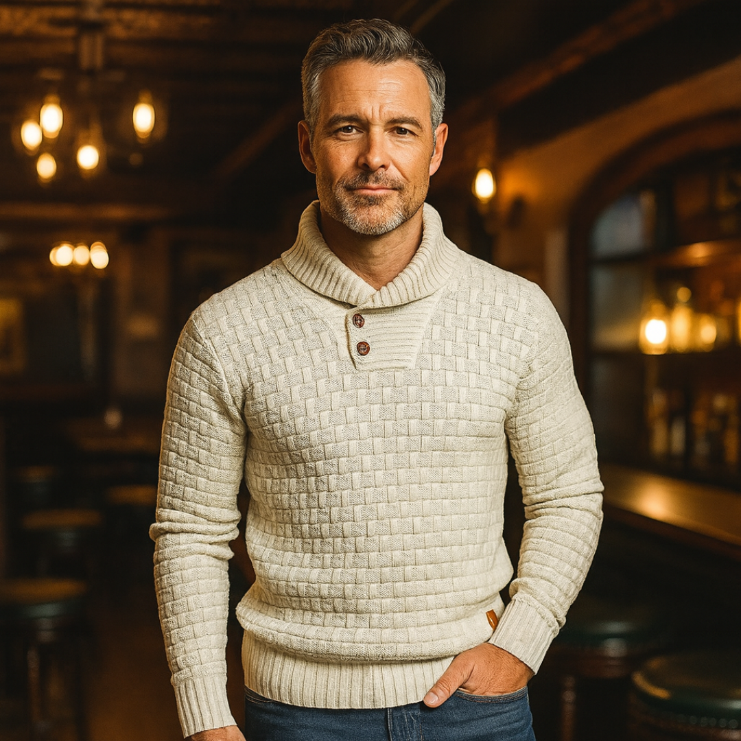 Markus Berlin Herren Strickpullover, Vorderansicht