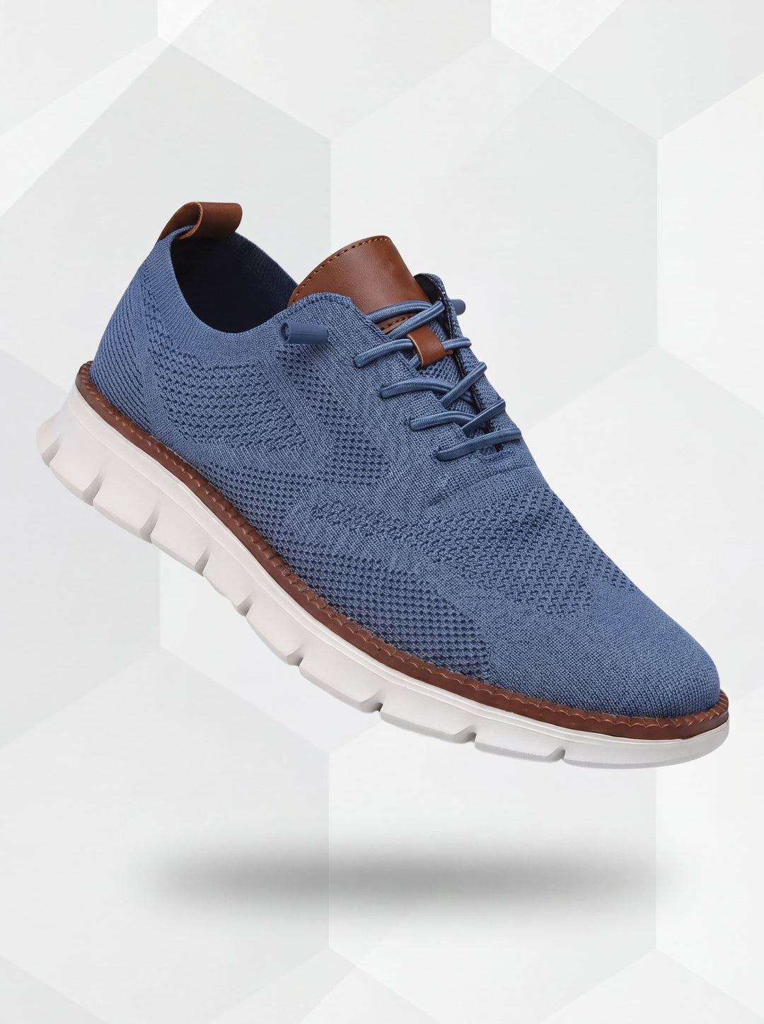 Markus Berlin Herren Sneaker Blau/Weiß, Vorderansicht