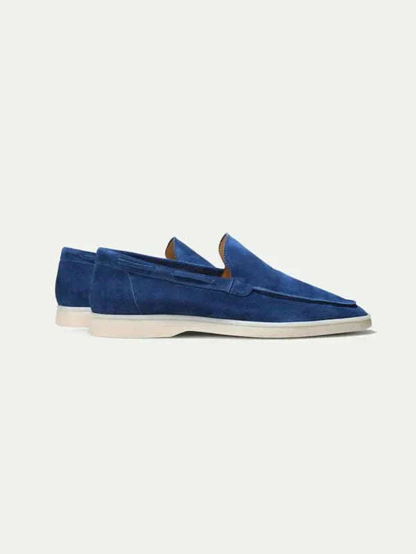 Markus Berlin Herren Loafer Beerenblau, Vorderansicht