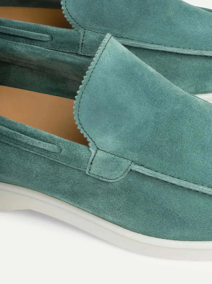 Markus Berlin Herren Loafer Apfelblau, Vorderansicht