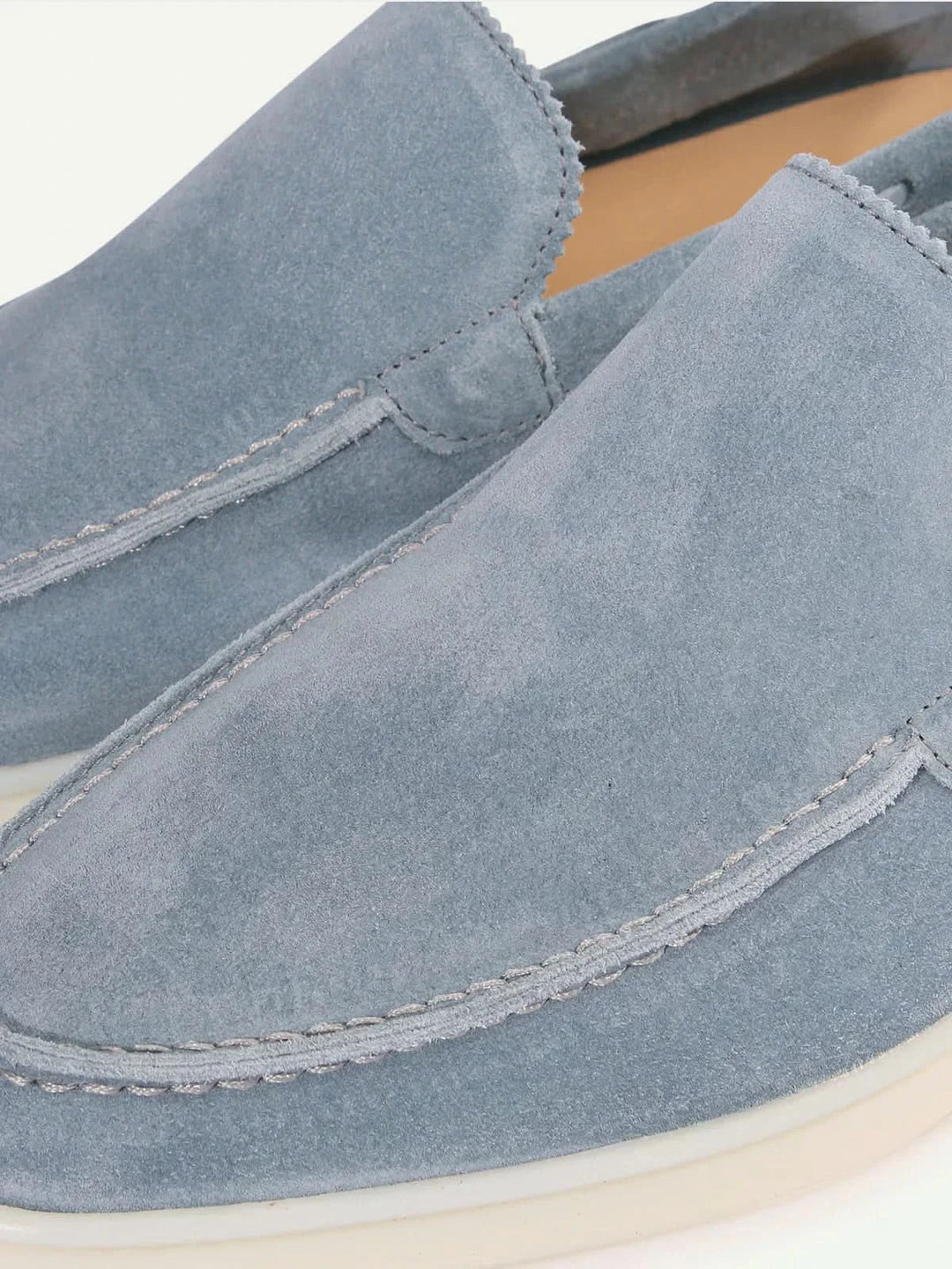 Markus Berlin Herren Loafer Babyblau, Vorderansicht