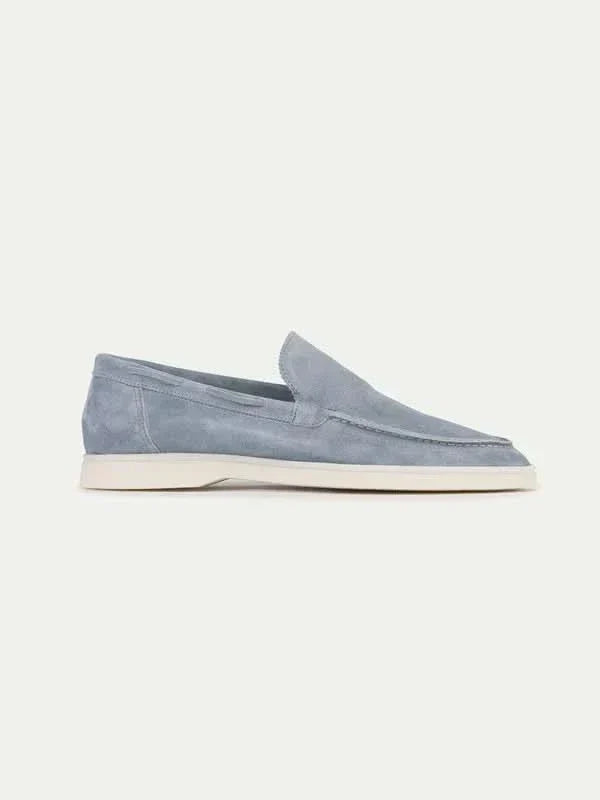 Markus Berlin Herren Loafer Babyblau, Vorderansicht