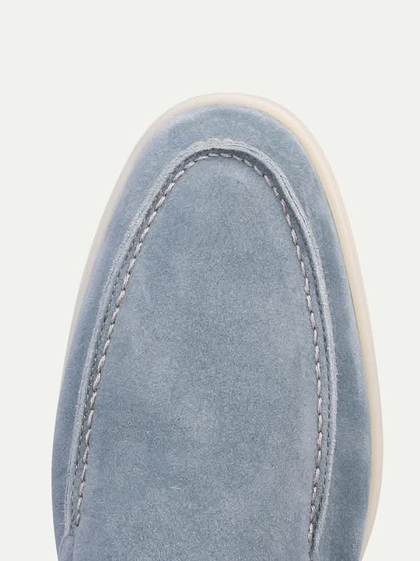 Markus Berlin Herren Loafer Babyblau, Vorderansicht