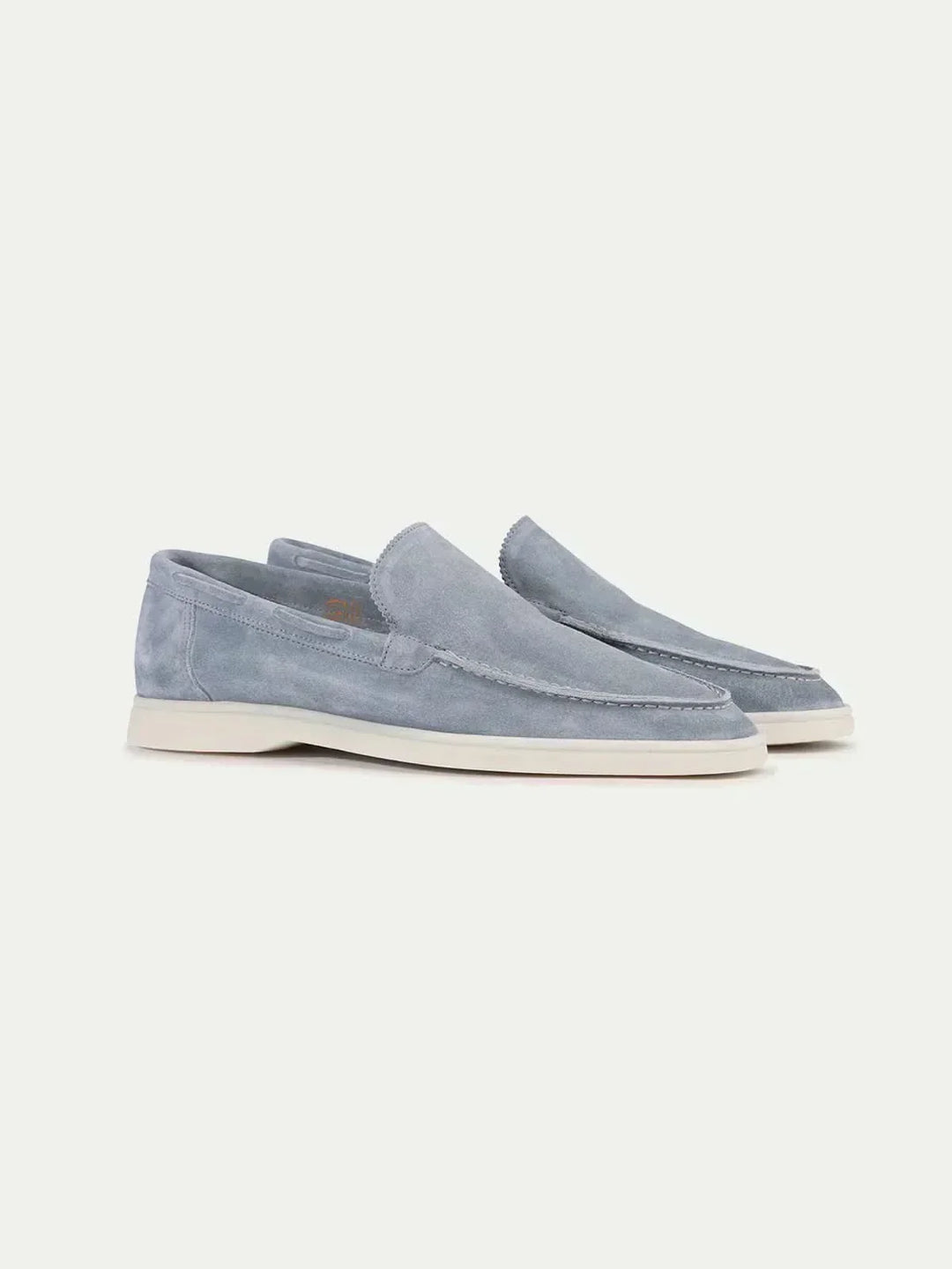 Markus Berlin Herren Loafer Babyblau, Vorderansicht