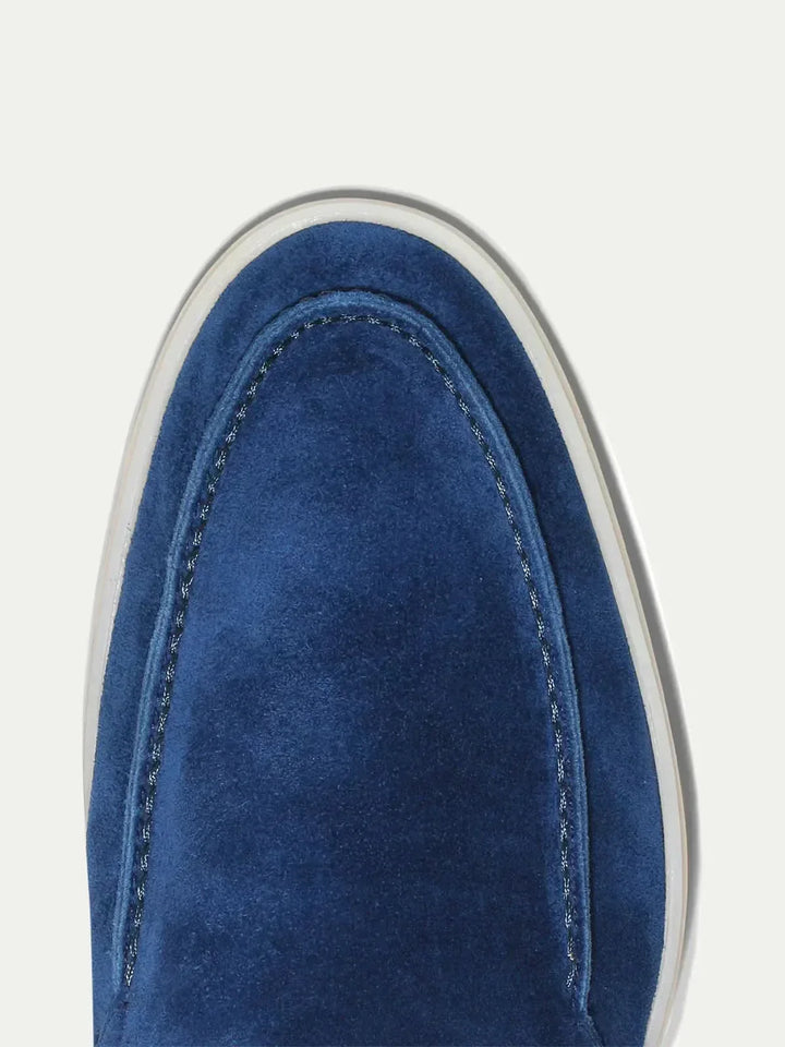 Markus Berlin Herren Loafer Beerenblau, Vorderansicht