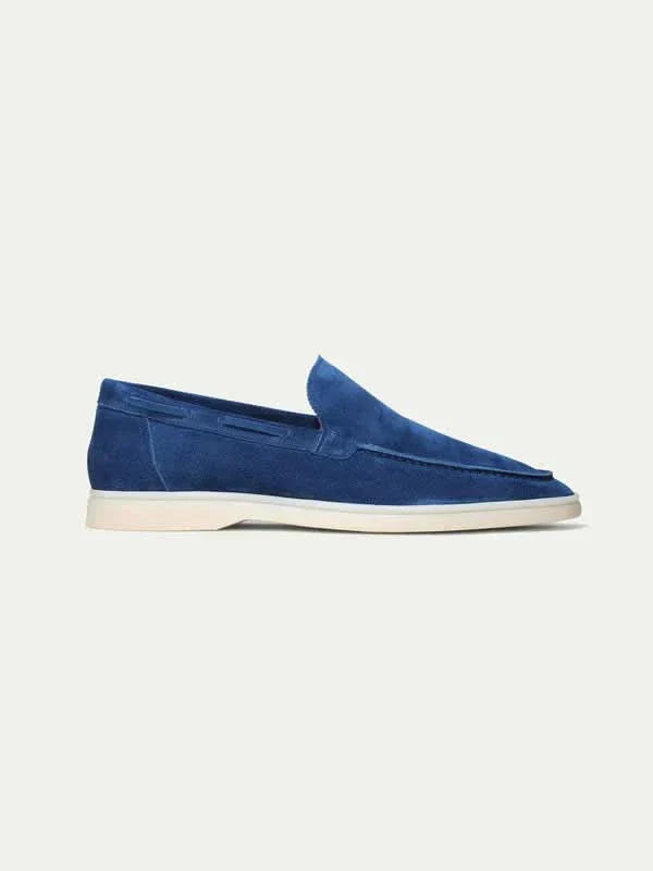 Markus Berlin Herren Loafer Beerenblau, Vorderansicht