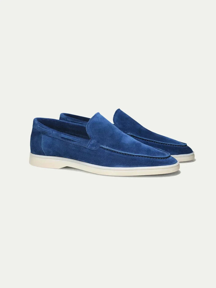 Markus Berlin Herren Loafer Beerenblau, Vorderansicht