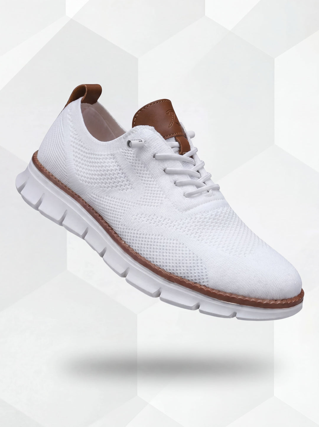 Markus Berlin Herren Sneaker Weiß, Vorderansicht