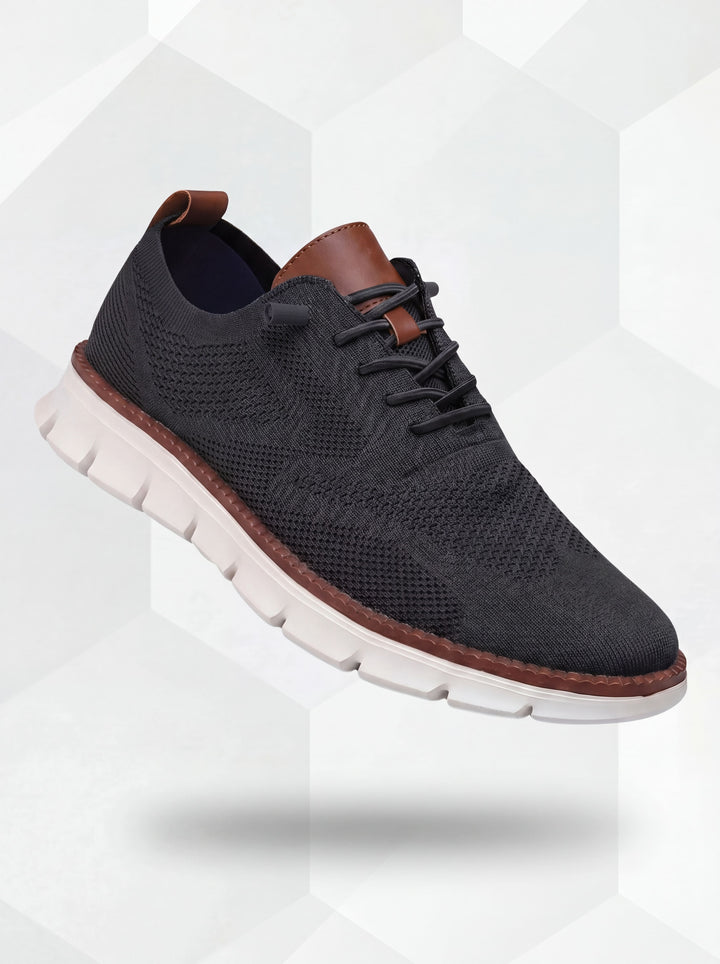 Markus Berlin Herren Sneaker Schwarz/Weiß, Vorderansicht