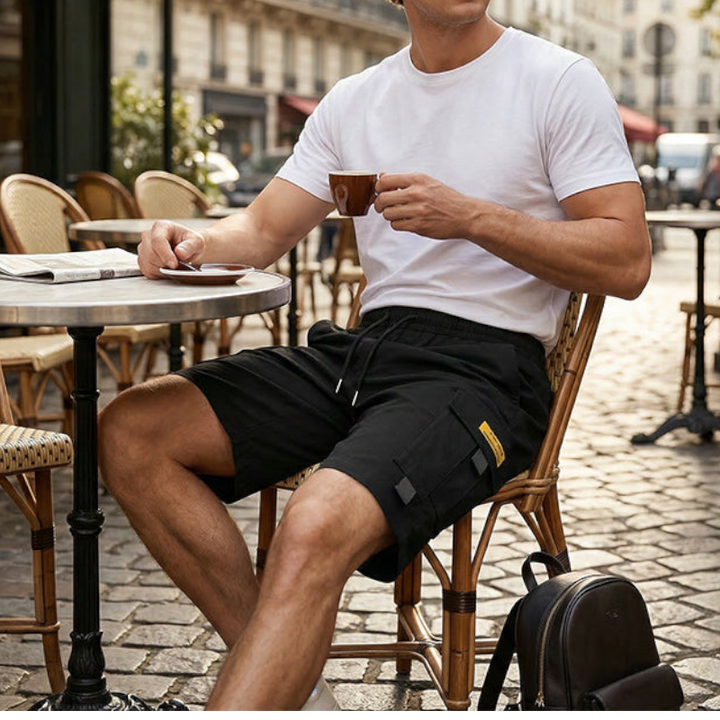 Markus Berlin Herren Cargo-Shorts, Vorderansicht