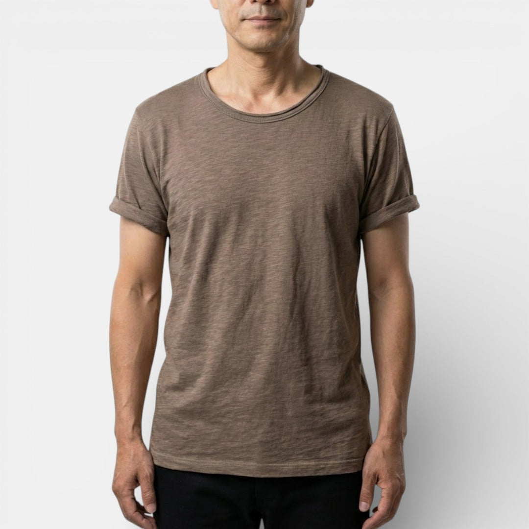 Markus Berlin Herren Basic-T-Shirt mit Rundhals, Vorderansicht