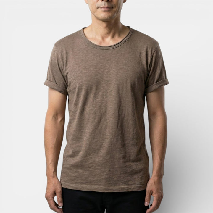 Markus Berlin Herren Basic-T-Shirt mit Rundhals, Vorderansicht