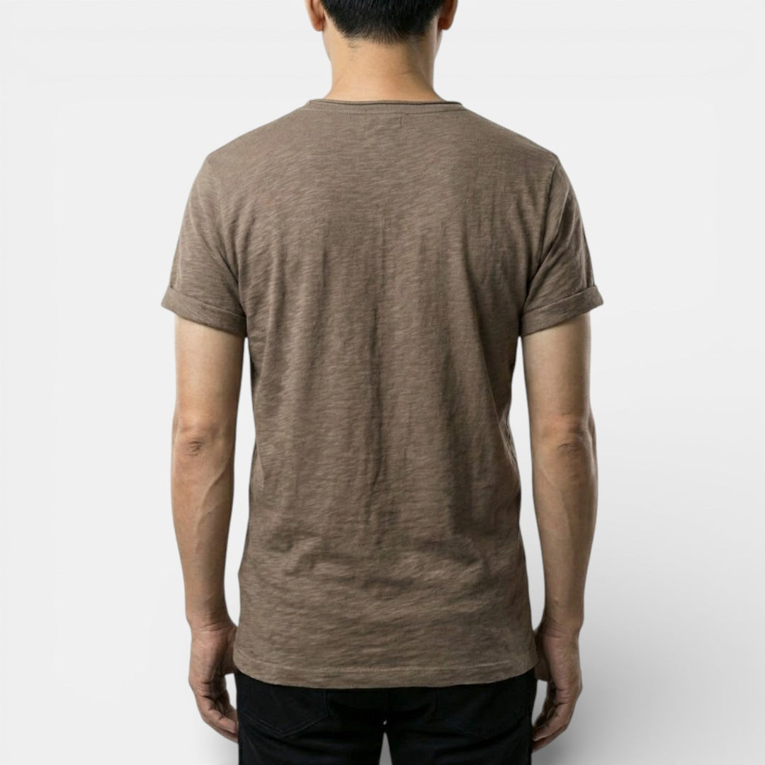 Markus Berlin Herren Basic-T-Shirt mit Rundhals, Vorderansicht