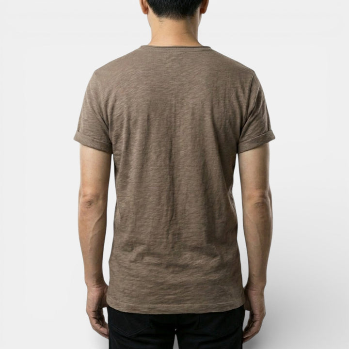 Markus Berlin Herren Basic-T-Shirt mit Rundhals, Vorderansicht