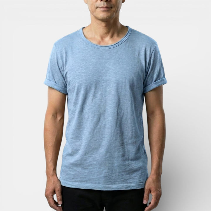 Markus Berlin Herren Basic-T-Shirt mit Rundhals, Vorderansicht
