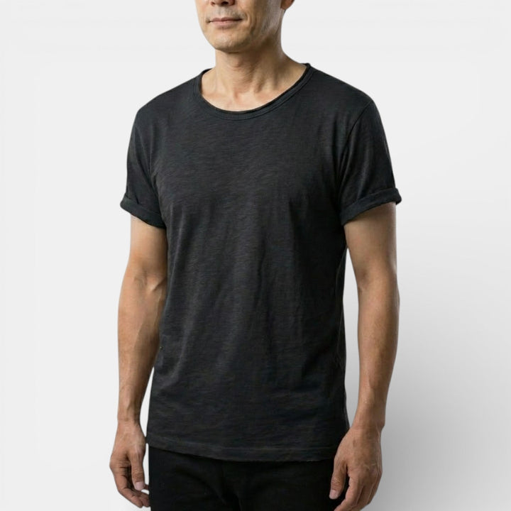 Markus Berlin Herren Basic-T-Shirt mit Rundhals, Vorderansicht