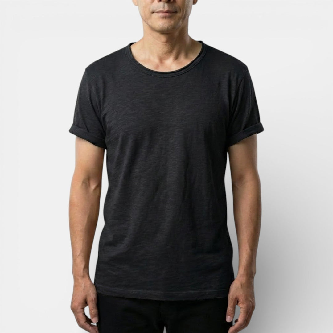 Markus Berlin Herren Basic-T-Shirt mit Rundhals, Vorderansicht