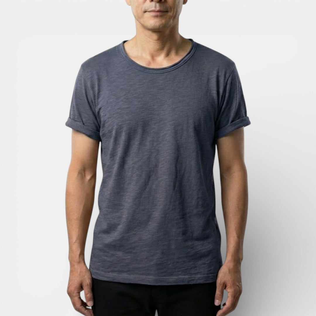 Markus Berlin Herren Basic-T-Shirt mit Rundhals, Vorderansicht