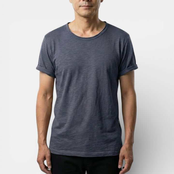 Markus Berlin Herren Basic-T-Shirt mit Rundhals, Vorderansicht