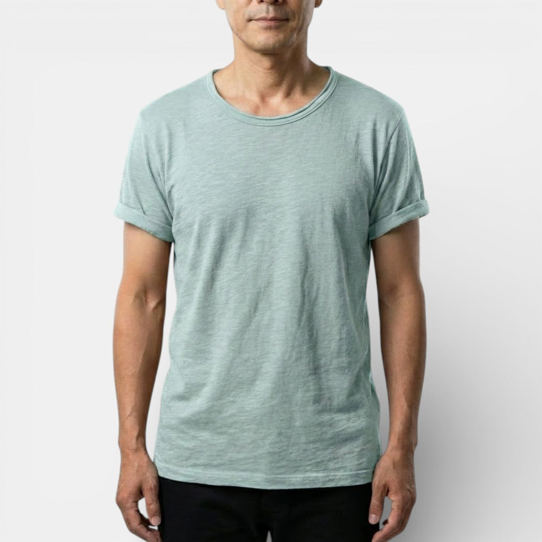 Markus Berlin Herren Basic-T-Shirt mit Rundhals, Vorderansicht