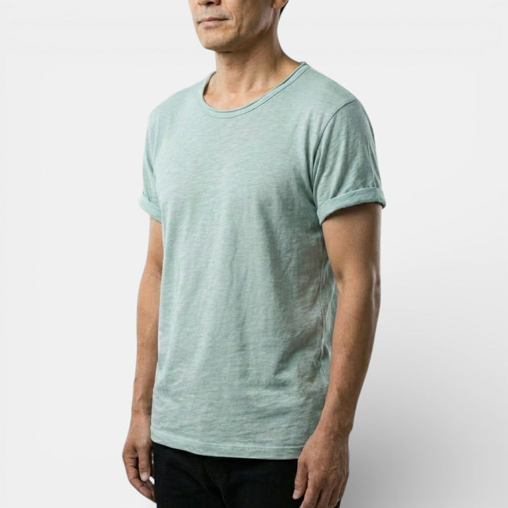 Markus Berlin Herren Basic-T-Shirt mit Rundhals, Vorderansicht