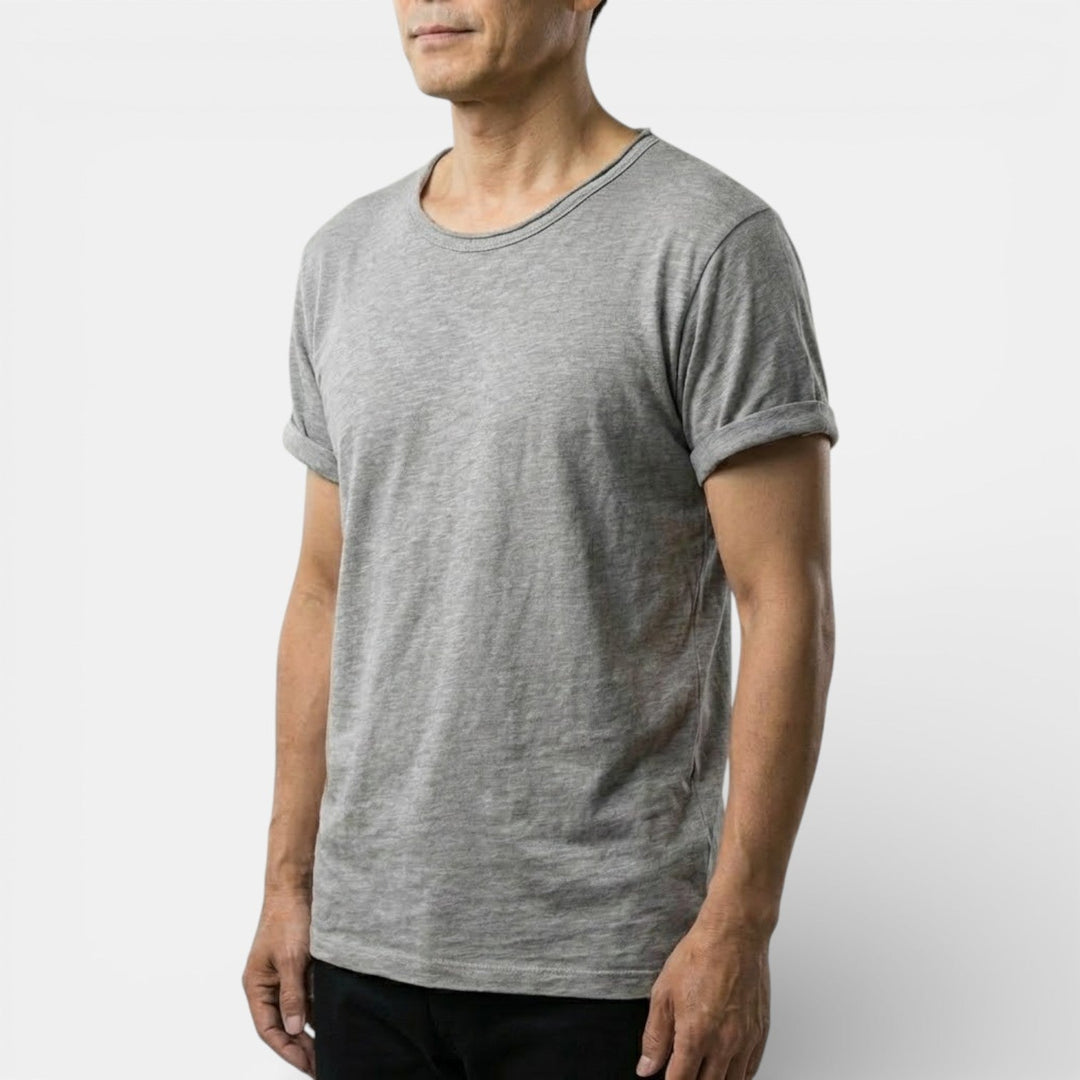 Markus Berlin Herren Basic-T-Shirt mit Rundhals, Vorderansicht