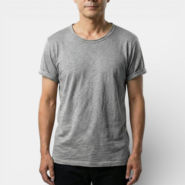 Markus Berlin Herren Basic-T-Shirt mit Rundhals, Vorderansicht