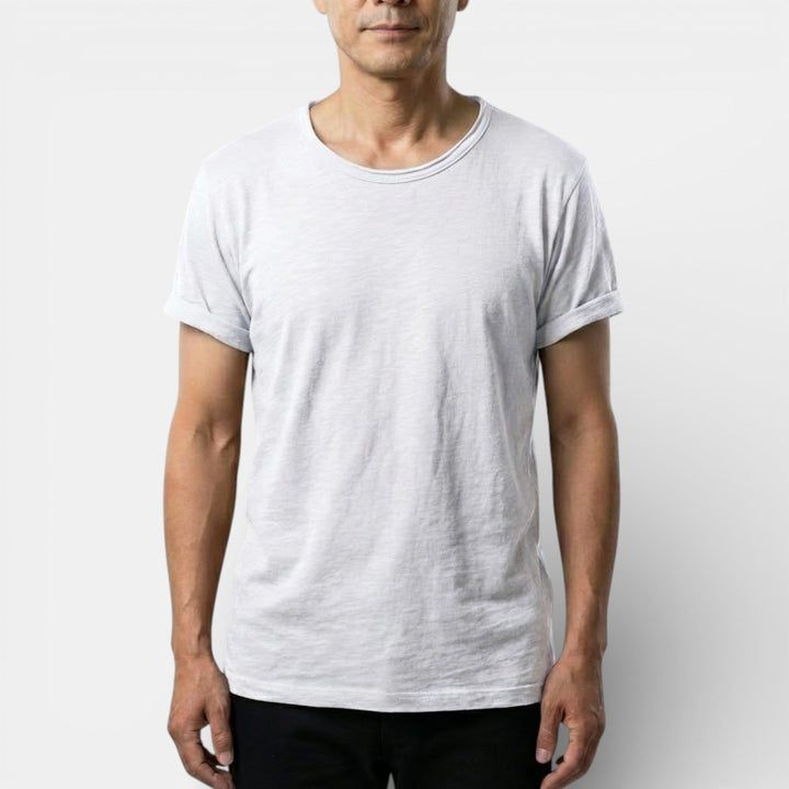 Markus Berlin Herren Basic-T-Shirt mit Rundhals, Vorderansicht