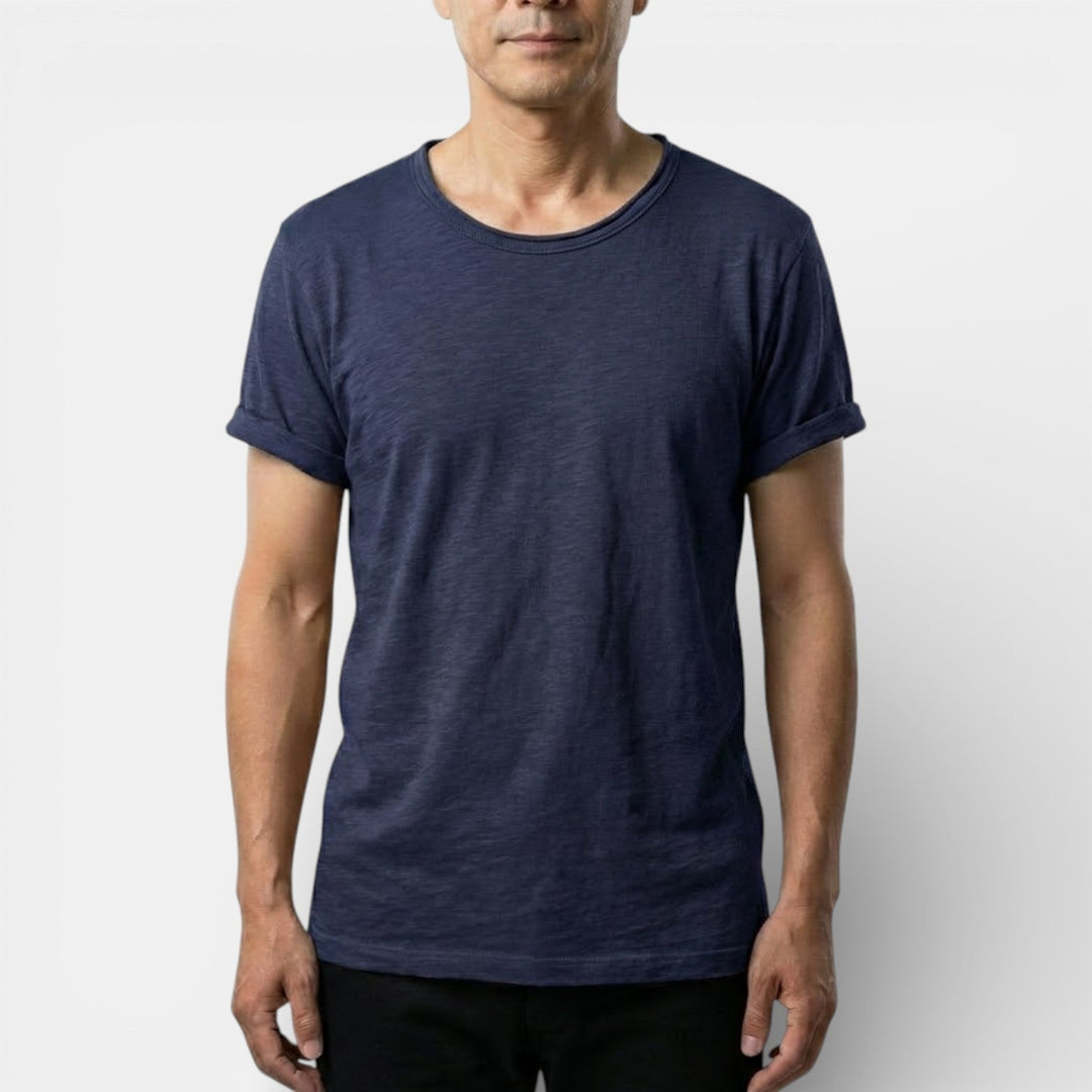 Markus Berlin Herren Basic-T-Shirt mit Rundhals, Vorderansicht