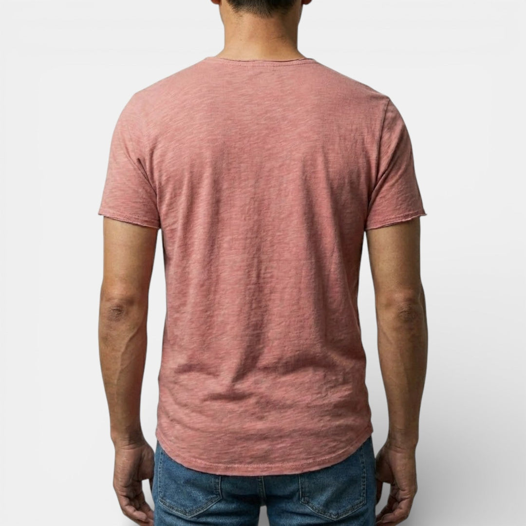Markus Berlin Herren Doppelpack-T-Shirt mit V-Ausschnitt, Vorderansicht
