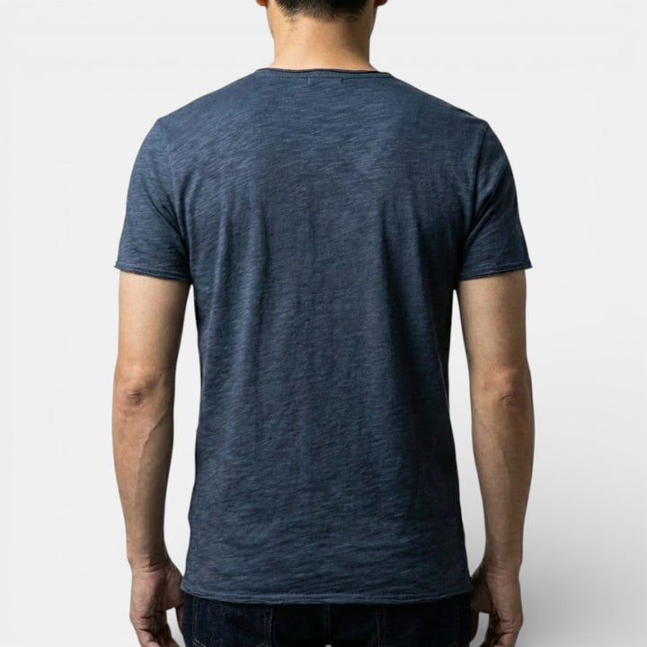 Markus Berlin Herren Doppelpack-T-Shirt mit V-Ausschnitt, Vorderansicht