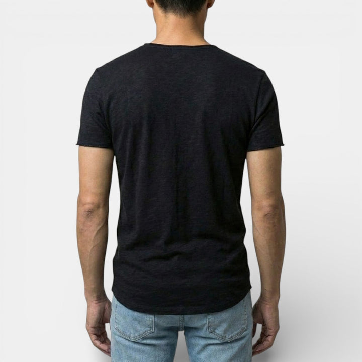 Markus Berlin Herren Doppelpack-T-Shirt mit V-Ausschnitt, Vorderansicht