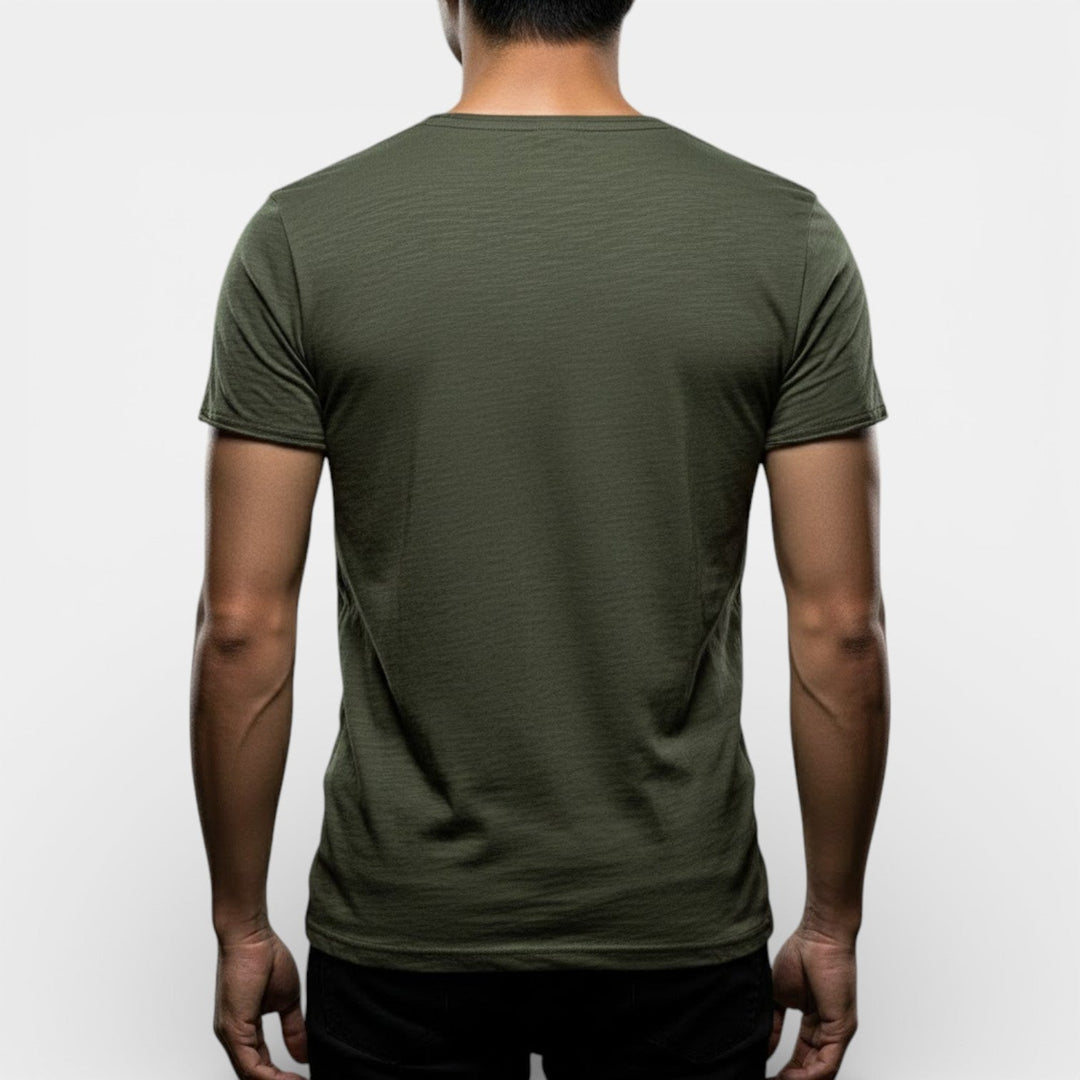 Markus Berlin Herren Doppelpack-T-Shirt mit V-Ausschnitt, Vorderansicht
