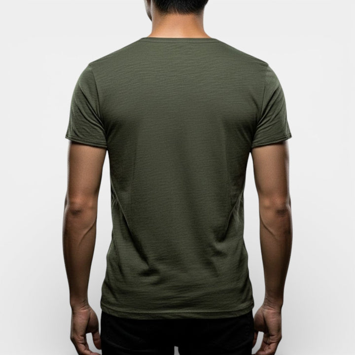 Markus Berlin Herren Doppelpack-T-Shirt mit V-Ausschnitt, Vorderansicht