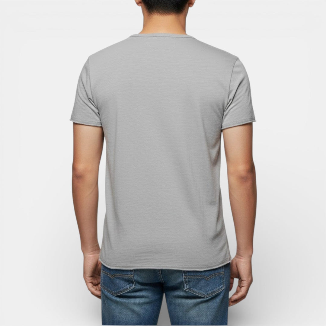 Markus Berlin Herren Doppelpack-T-Shirt mit V-Ausschnitt, Vorderansicht