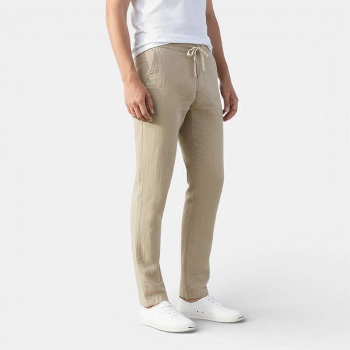 Markus Berlin Herren Atmungsaktive Tapered-Hose, Vorderansicht