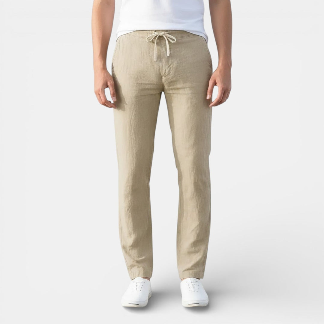 Markus Berlin Herren Atmungsaktive Tapered-Hose, Vorderansicht