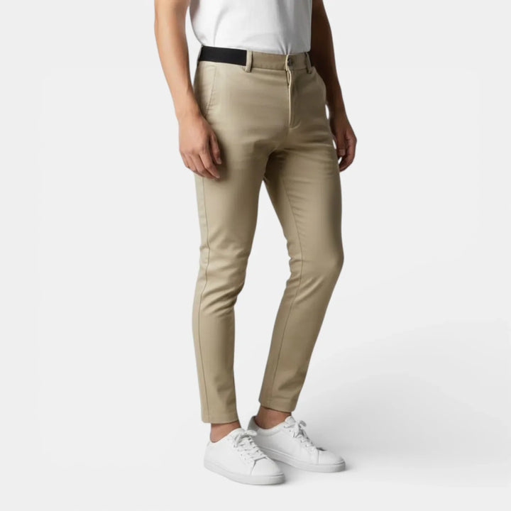 Markus Berlin Herren Stretch-Hose für den Alltag, Vorderansicht