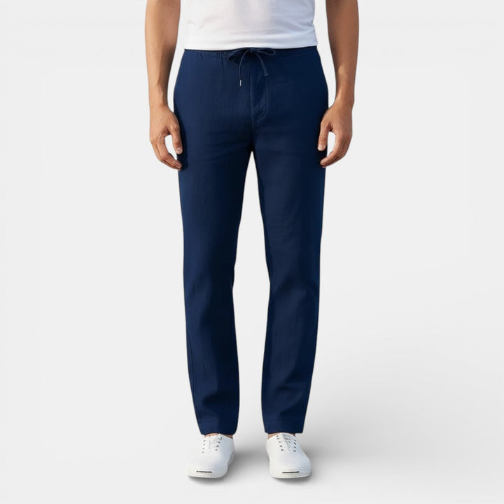 Markus Berlin Herren Atmungsaktive Tapered-Hose, Vorderansicht
