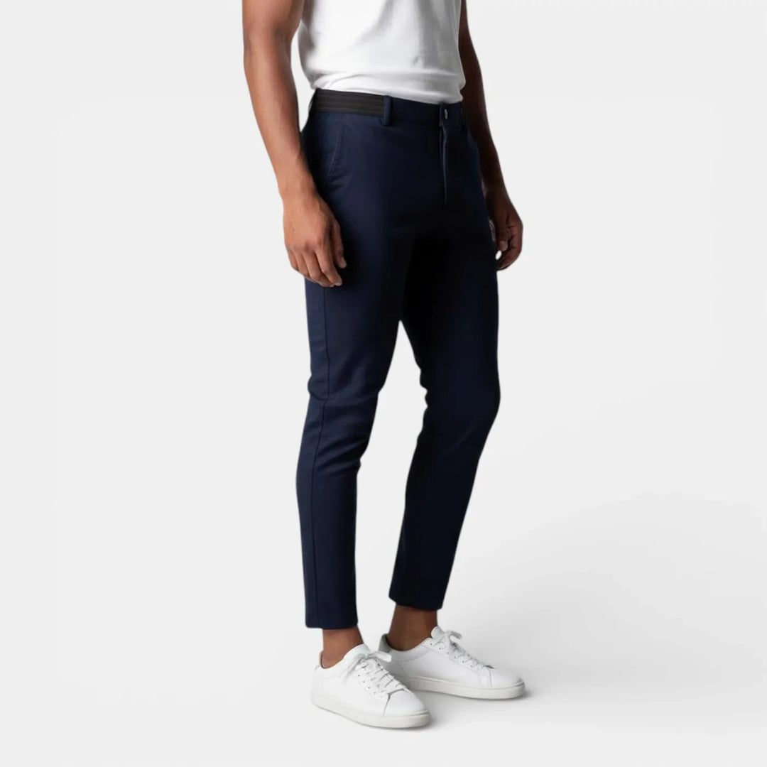 Markus Berlin Herren Stretch-Hose für den Alltag, Vorderansicht