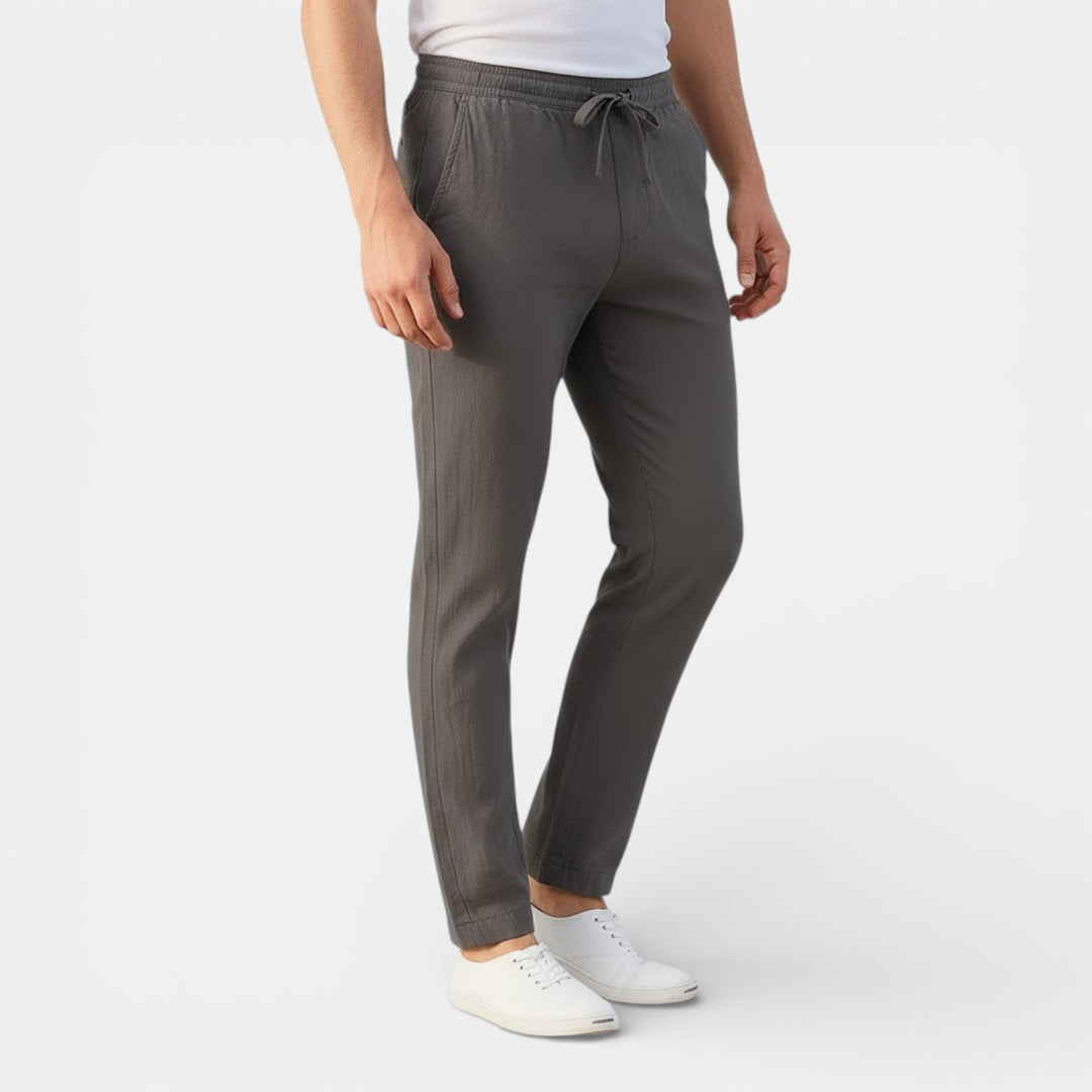Markus Berlin Herren Atmungsaktive Tapered-Hose, Vorderansicht