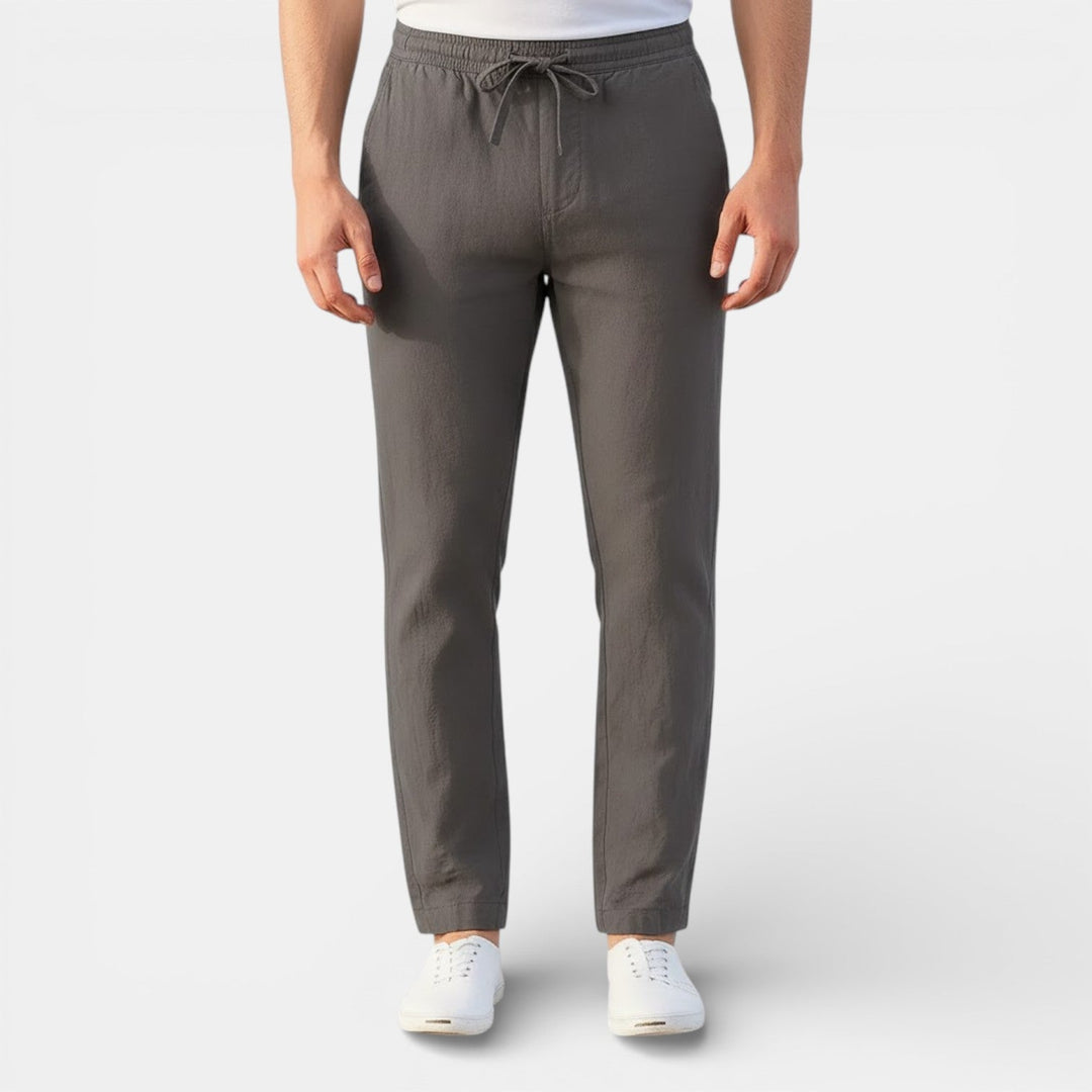 Markus Berlin Herren Atmungsaktive Tapered-Hose, Vorderansicht