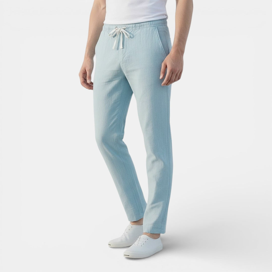 Markus Berlin Herren Atmungsaktive Tapered-Hose, Vorderansicht