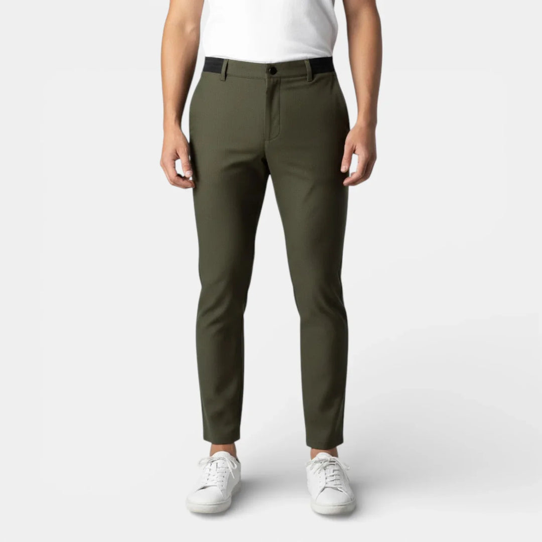 Markus Berlin Herren Stretch-Hose für den Alltag, Vorderansicht
