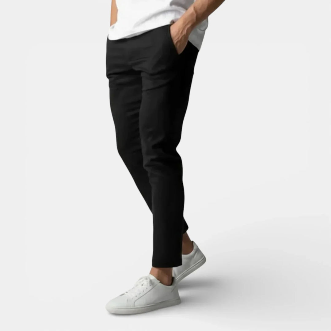 Markus Berlin Herren Stretch-Hose für den Alltag, Vorderansicht